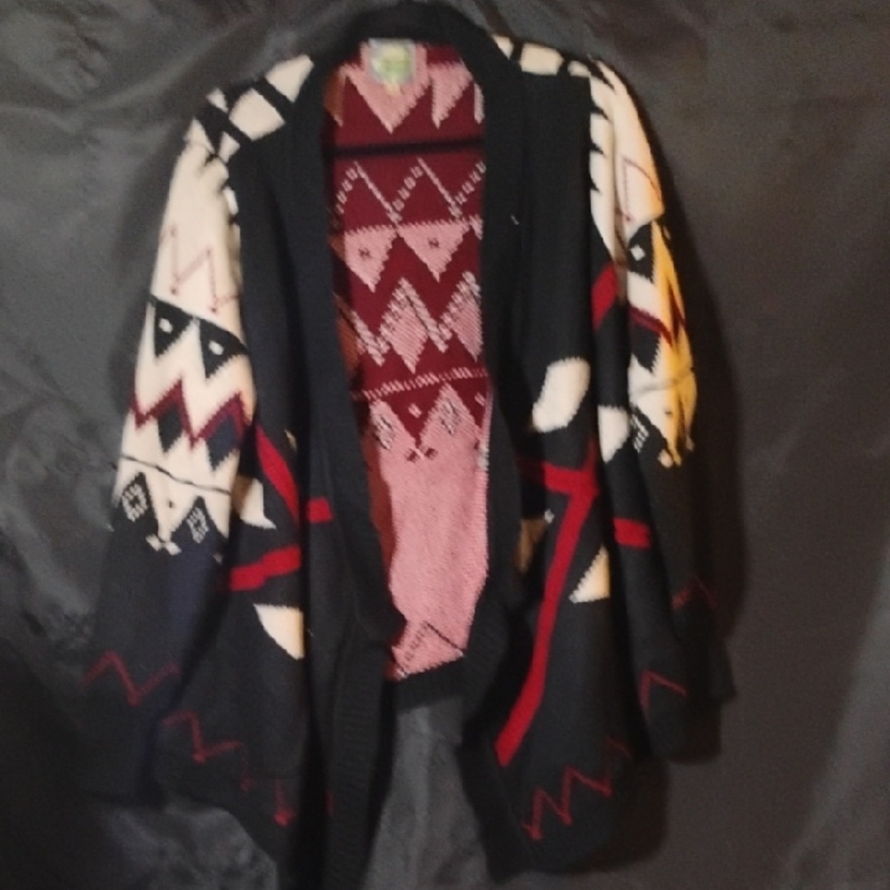 Atom & Eve Geometric Knit Cardigan